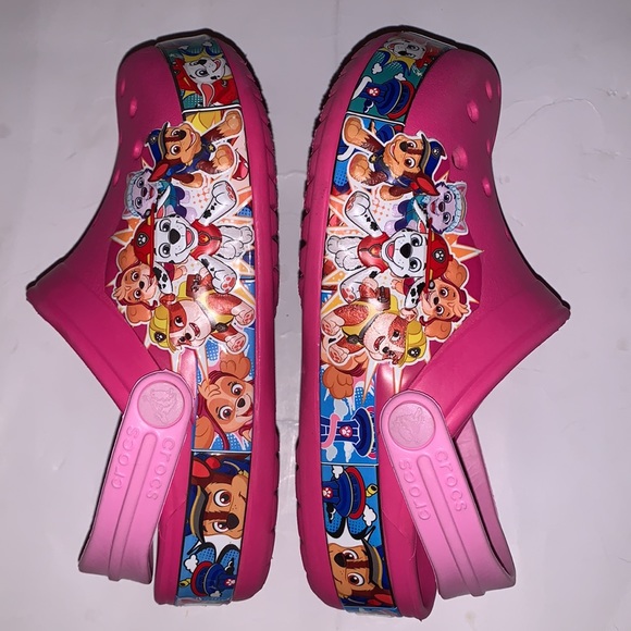 Crocs Paw Patrol Classic Band Clogs / Sandals Shoes Sz 1 - Picture 8 of 14